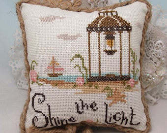Counted Cross Stitch Pattern, Shine the Light, Summer Decor, Beach Decor, Sand, Gazebo, Carolyn Robbins, KiraLyn's Needlearts, PATTERN ONLY