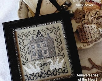 Counted Cross Stitch Pattern, Swan Lake, Sampler, Spring Sampler, Anniversary of the Heart, Blackbird Designs, PATTERN ONLY
