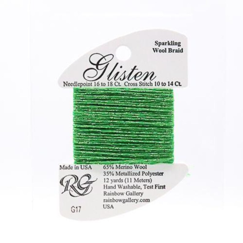 G Listen Thread Glisten, Fruit Juicy, Sparkling Wool Braid, Needlepoint, Cross Stitch ...