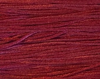 Weeks Dye Works, Aztec Red, WDW-2258, 5 YARD Skein, Hand Dyed Cotton, Embroidery Floss, Counted Cross Stitch, Embroidery, PunchNeedle