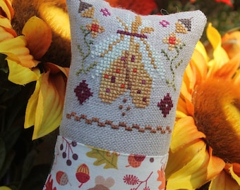 Counted Cross Stitch Pattern, Little Fall Fling, Corn, Bittersweet, Autumn Decor, Fall Decor, Inspirational, Luhu Stitches, PATTERN ONLY