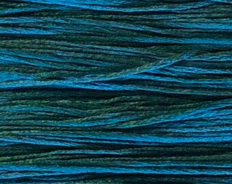 Weeks Dye Works, Ocean, WDW-1282, 5 YARD Skein, Hand Dyed Cotton, Embroidery Floss, Counted Cross Stitch, Hand Embroidery, PunchNeedle