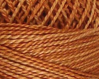Valdani Thread, Size 12, H206, Perle Cotton, Washed Orange, Punch Needle, Embroidery, Penny Rugs, Primitive Stitching, Sewing Accessory