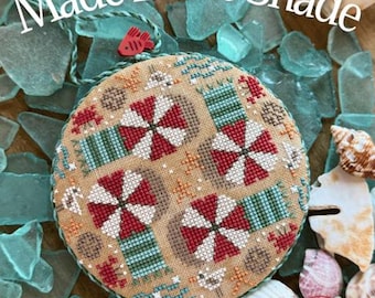 Counted Cross Stitch Pattern, Made in the Shade, Beach Decor, Crabs, Starfish, Hands On Design, PATTERN ONLY