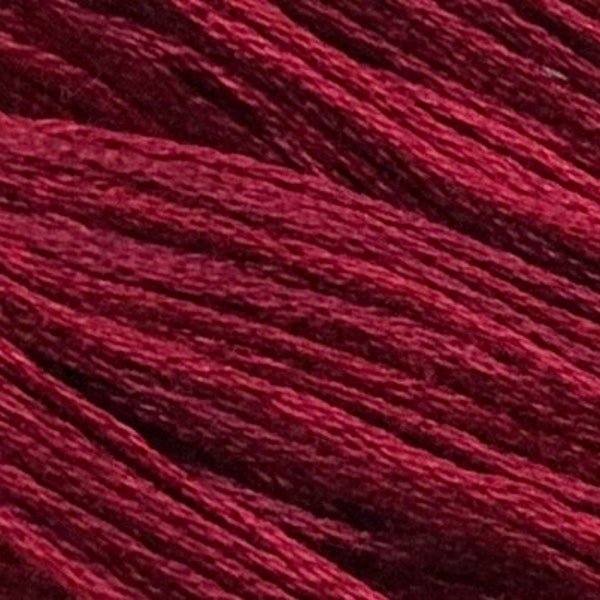 Weeks Dye Works, Garnet, WDW-2264, 5 YARD Skein, Cotton Floss, Embroidery Floss, Counted Cross Stitch, Hand Embroidery, PunchNeedle