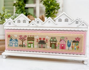 Wooden Stand Unfinished, Tiny Town Rooftops, Display Stand, Country Rustic, Cottage Chic, Home Decor, Paisley's and Polka Dots, KIT Only