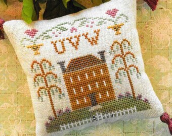 Counted Cross Stitch Pattern, ABC Samplers, #8, Cross Stitch Sampler, Little House Needleworks, Cross Stitch Pillow, Ornament, PATTERN ONLY