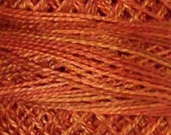 Valdani Thread, Size 8, P6, Valdani Perle Cotton, Rusted Orange, Punch Needle, Embroidery, Penny Rugs, Primitive Stitching, Sewing Accessory