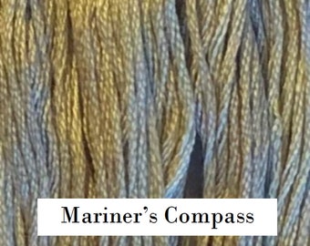 Classic Colorworks, Mariner's Compass, CCT-258, 5 YARD Skein, Hand Dyed Cotton, Embroidery Floss, Counted Cross Stitch, Embroidery Thread
