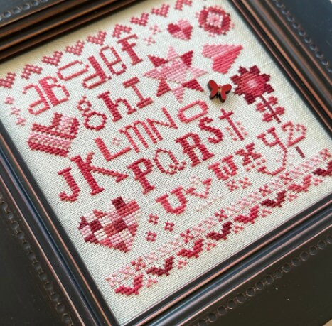 Counted Cross Stitch, 2024 Collector's Heart, Valentine Decor