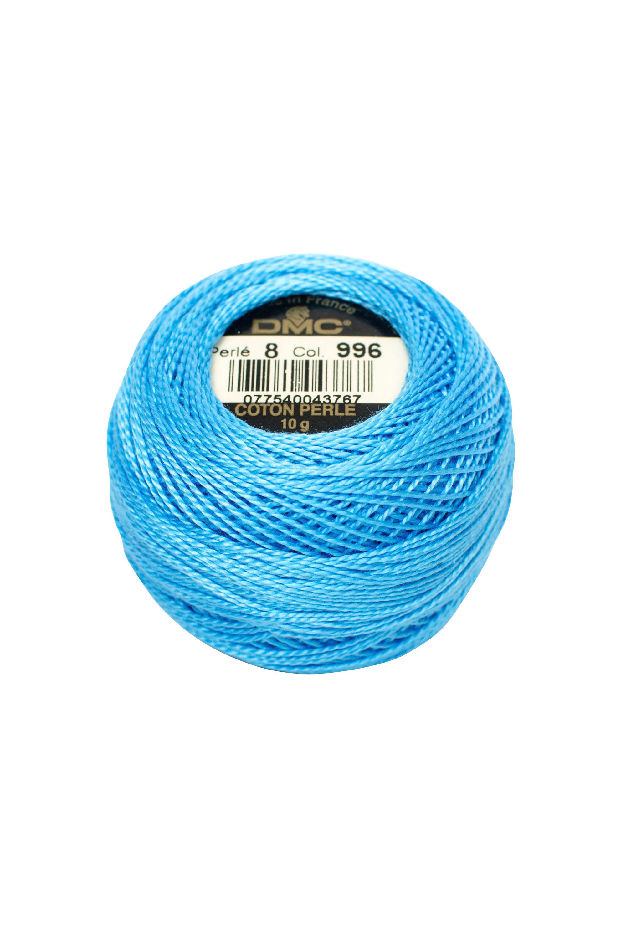 DMC Perle Cotton, Size 8, DMC 996, Med Electric Blue, Pearl