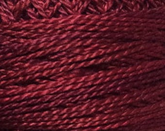 Valdani Thread, Size 8, O503, Garnets, Perle Cotton, Embroidery Thread, Variegated Thread, Hand Dyed Thread, Wool Applique, Punch Needle