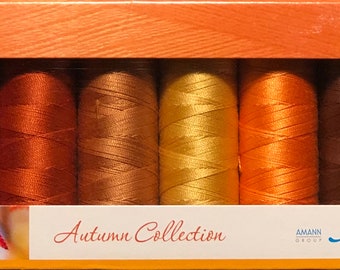 Mettler Thread, Autumn Collection, Silk Finish Cotton, Thread Set, Embroidery Thread, Sewing Thread, Quilting Thread, Hand Sewing Thread