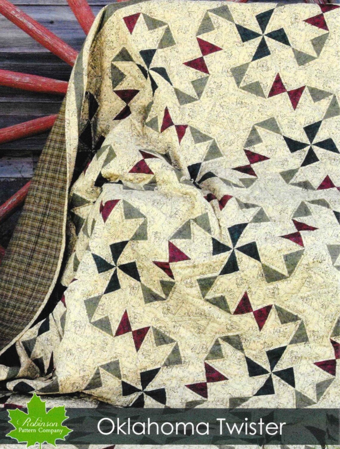 Quilt Pattern, Oklahoma Twister, Country Home Decor, Wall Hanging, Lap