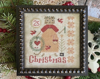 Counted Cross Stitch Pattern, Christmas Kitty, Christmas Decor, Cardinals, Christmas Tree, Teresa Kogut, PATTERN ONLY