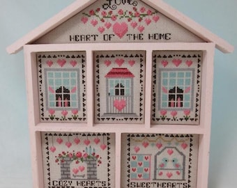 Counted Cross Stitch Pattern, Heart of the Home, Valentine's Day Motifs, Around the House Collection, KiraLyn's Needlearts, PATTERN ONLY