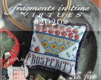 Counted Cross Stitch Pattern, Fragments in Time 2020, No 5 Prosperity, Virtues Series, Apples, Summer House Stitches Workes, PATTERN ONLY