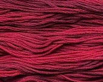 Gentle Art, Sampler Threads, Cranberry, #0360, 10 YARD Skein, Embroidery Floss, Counted Cross Stitch, Hand Embroidery Thread