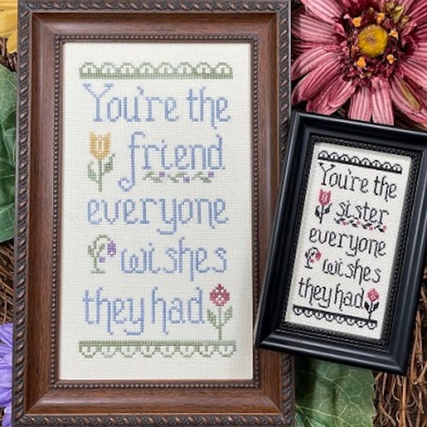 Friendship Counted Cross Stitch Etsy