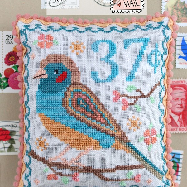 Red Bird Designs Cross Stitch Etsy