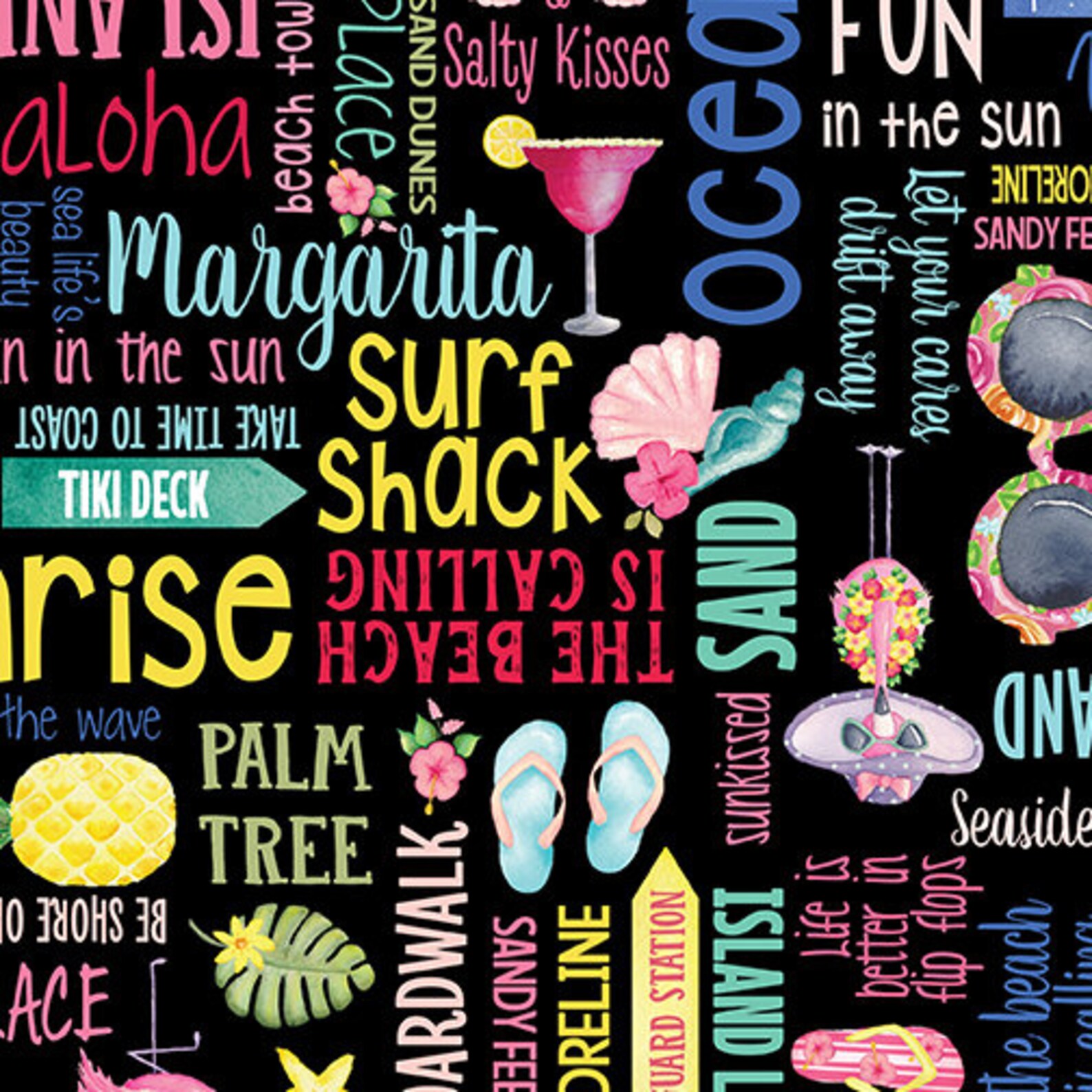 Quilt Fabric Fun in the Sun Flamingo Fun Summer Fabrics - Etsy