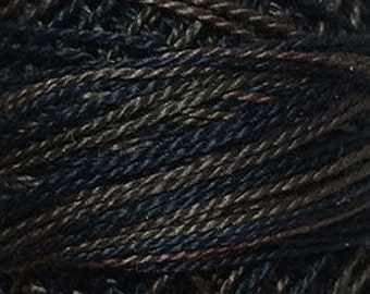 Valdani Thread, Size 8, O531, Perle Cotton, Black Nut, Embroidery Thread, Needlework, Sewing Accessory, Pearl Cotton, Variegated, Colorfast