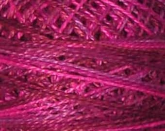 Valdani Thread, Size 8, V3, Fuchsia Love, Perle Cotton, Embroidery Thread, Variegated Thread, Hand Dyed Thread, Wool Applique, Punch Needle