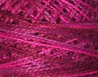 Valdani, Size 12, V3, Fuchsia Love, Valdani Perle Cotton, Brick, Punch Needle, Embroidery, Penny Rugs, Primitive Stitching, Sewing Accessory