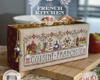 Counted Cross Stitch, Cuisine Francaise, French Kitchen Decor, Country Chic, Charms, Box Cover, Summer House Stitche Workes, PATTERN ONLY