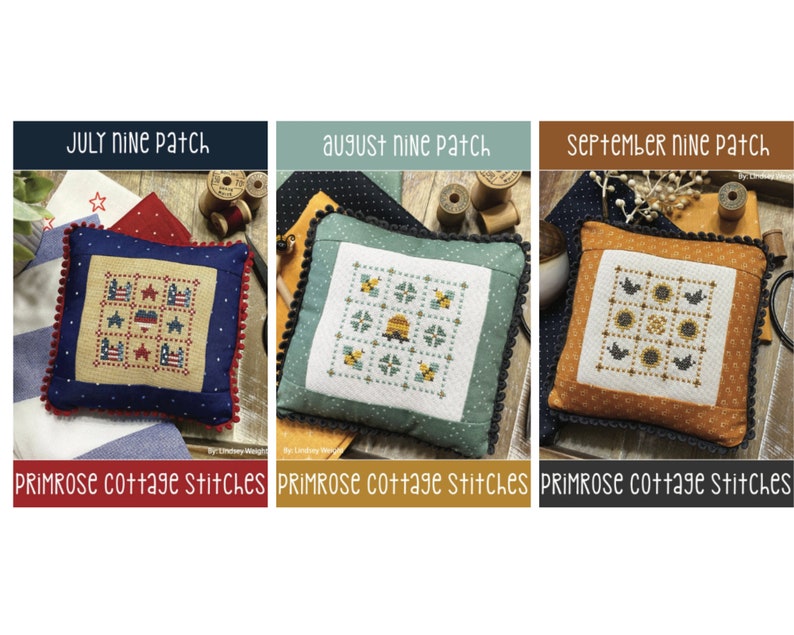 Counted Cross Stitch, Nine Patch Series, October Ghosts, November ...