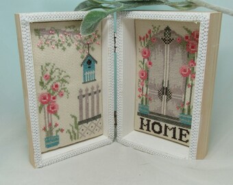 Counted Cross Stitch Pattern, Home, Spring Decor, Porch, Welcome Home Series, Flowers, Carolyn Robbins, KiraLyns Needlearts, PATTERN ONLY