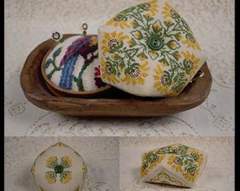 Counted Cross Stitch Pattern, Lacework Sunflower Biscornu, Summer Decor, Bowl Filler, Wildflower Stitching, PATTERN ONLY