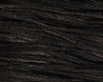 Weeks Dye Works, Charcoal, WDW-1303, 5 YARD Skein, Hand Dyed Cotton, Embroidery Floss, Counted Cross Stitch, Embroidery, Over Dyed Cotton