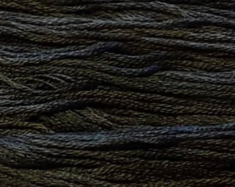 Gentle Art, Simply Shaker Threads, Black Licorice, #7098, 10 YARD Skein, Embroidery  Floss, Counted Cross Stitch, Hand Embroidery Thread
