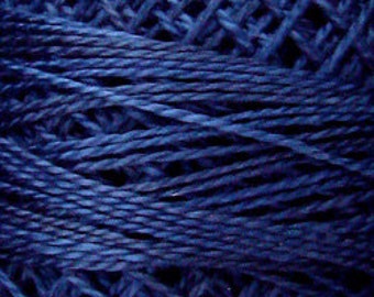 Valdani Thread, Size 8, O515, Perle Cotton, Midnight Blue, Punch Needle, Embroidery, Penny Rugs, Primitive Stitching, Sewing Accessory