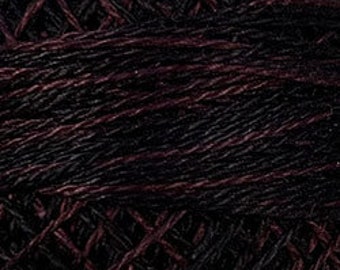 Valdani Thread, Size 8, O524, Valdani Perle Cotton, Maroon Moss, Punch Needle, Embroidery, Penny Rugs, Primitive Stitching, Sewing Accessory