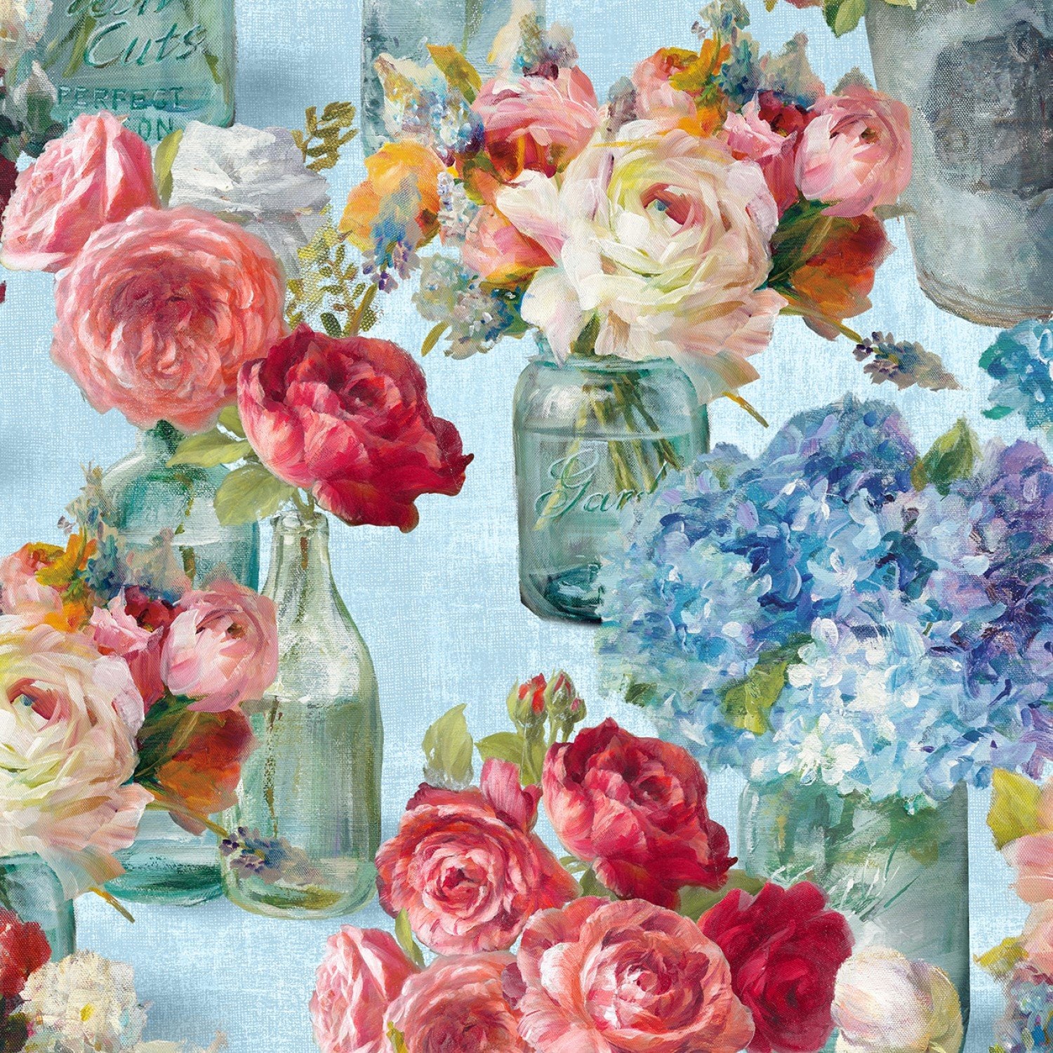 Quilt Fabric, Flower Market, Floral, Cotton Quilting Fabric, Floral