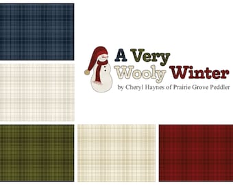 Quilt Fabric, A Very Wooly Winter, Winter Plaids, Plaid Fabric, 100% Cotton Fabric, Cheryl Haynes, Prairie Grove Peddlers, Benartex Fabrics