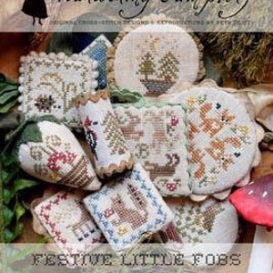 Counted Cross Stitch Pattern, Festive Little Fobs, Woodland Edition, Scissor Fob, Fox, Beth Twist, Heartstring Samplery, PATTERN ONLY