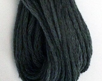 Valdani, 6 Strand Cotton Floss, 8111, Black Light, Embroidery Floss, Variegated Floss, Hand Dyed Floss, Wool Applique, Punch Needle