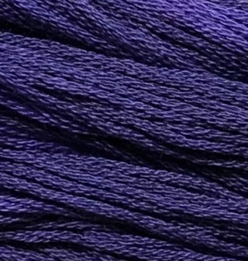 Classic Colorworks, Pansy Purple, CCT-102, 5 YARD Skein, Hand Dyed Cotton, Embroidery Floss, Counted Cross Stitch, Hand Embroidery Thread image 3