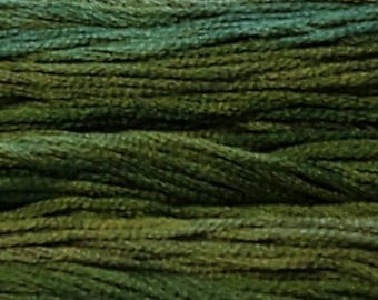Gentle Art, Simply Shaker Threads, Baby Spinach, #7050, 10 YARD Skein, Embroidery Floss, Counted Cross Stitch, Hand Embroidery Thread