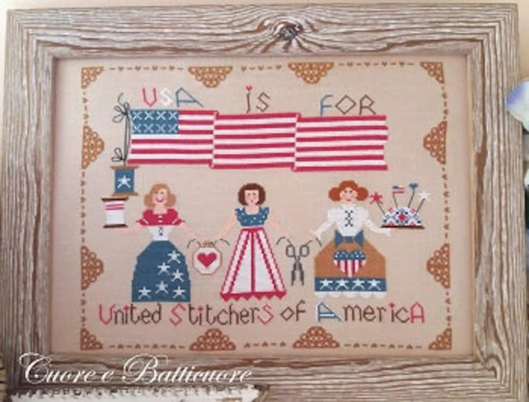 Counted Cross Stitch Pattern United Stitchers of America - Etsy