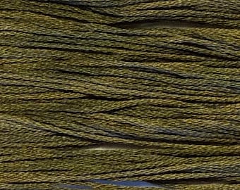 Weeks Dye Works, Garrison Green, WDW-1265, 5 YARD Skein, Hand Dyed Cotton, Embroidery Floss, Counted Cross Stitch, Embroidery, PunchNeedle