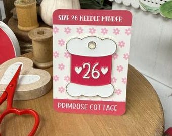 Size 26 Needle Minder, Needle Nannies, Enamel Needle Minder, Needle Nanny, Needle Holder, Primrose Cottage