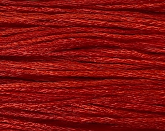 Weeks Dye Works, Fire, WDW-2268, 5 YARD Skein, Hand Dyed Cotton, Embroidery Floss, Counted Cross Stitch, Embroidery, PunchNeedle