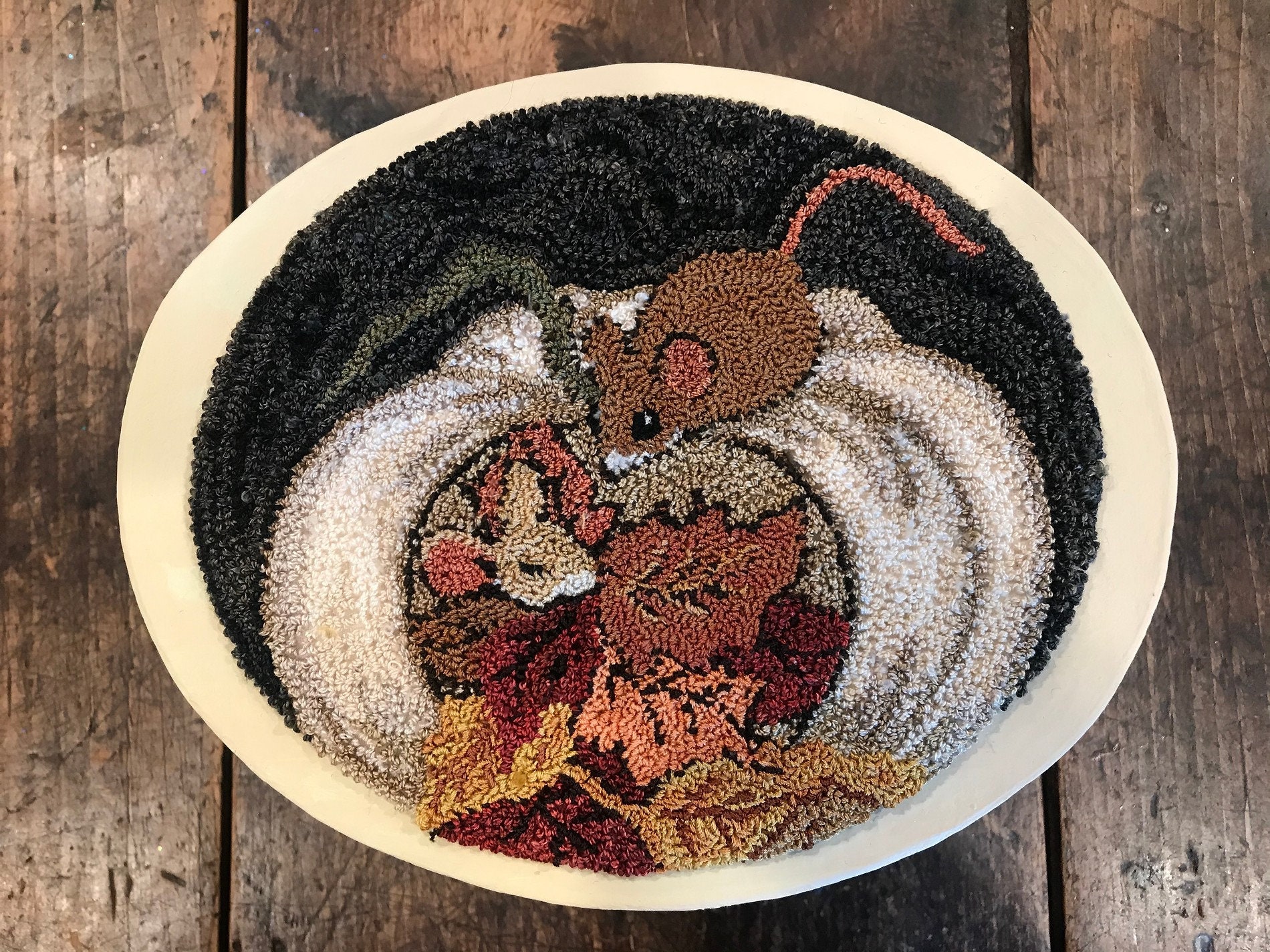 punch needle cross stitch