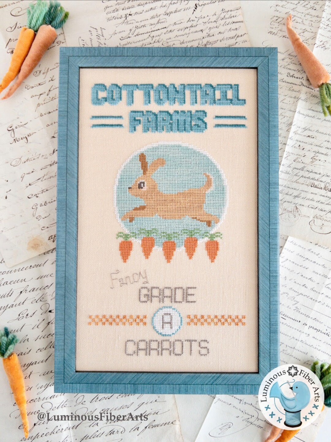 Cross Stitch Pattern, Cottontail Farms, Easter Decor, Spring Decor ...
