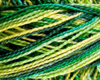 Valdani Thread, Size 12, M26, Green Grass, Perle Cotton, Punch Needle, Embroidery, Penny Rugs, Primitive Stitching, Sewing Accessory