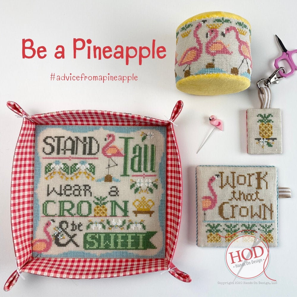 Counted Cross Stitch Pattern, Be A Pineapple, Flamingo ...